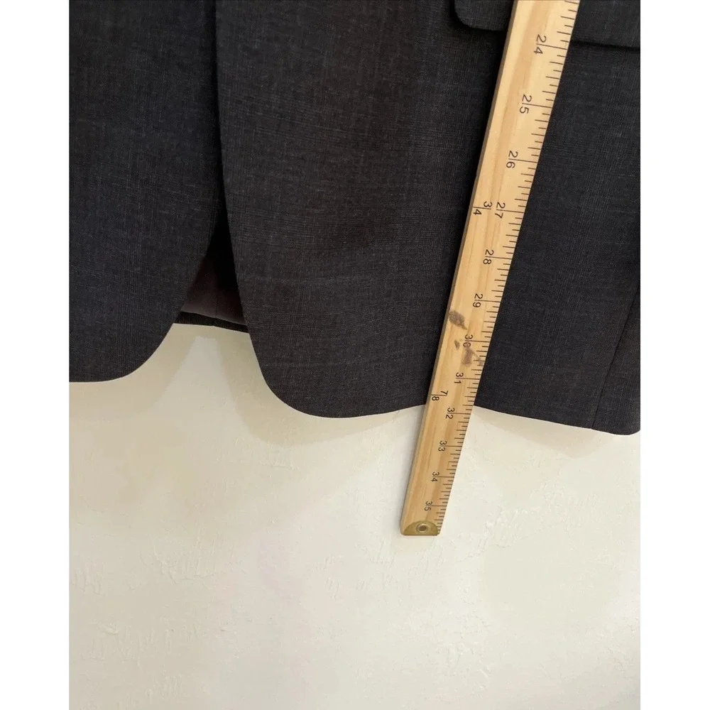 Lauren Ralph Lauren Blazer Men 42R Gray Good 100% Wool‎ 2-Button Sport Coat